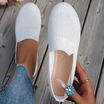 Independent Station 2025 Toamnă Nou Export European și American Dimensiune Mare Pantofi Balenți cu Vârf Rotund pentru Femei Pantofi Casual cu Gură Superficială Stil Sportiv