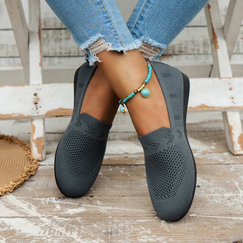 Independent Station 2025 Toamnă Nou Export European și American Dimensiune Mare Pantofi Balenți cu Vârf Rotund pentru Femei Pantofi Casual cu Gură Superficială Stil Sportiv