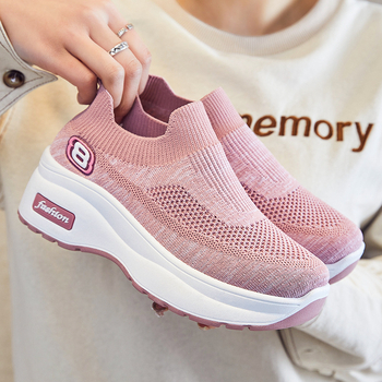 Ženske cipele za ljeto 2025., nove izvozne ženske cipele, veleprodaja, cipele s unutarnjim podizanjem, prozračne sportske cipele s debelim potplatom za žene