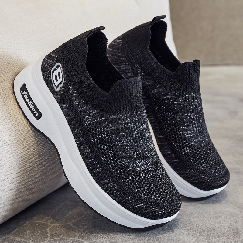 Ženske cipele za ljeto 2025., nove izvozne ženske cipele, veleprodaja, cipele s unutarnjim podizanjem, prozračne sportske cipele s debelim potplatom za žene