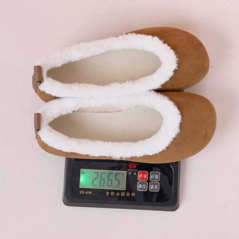 Jaunas, vienkrāsainas, zamšādas, plakanas apakšas, zemas augšdaļas, kokvilnas kurpes sievietēm, ārējās tirdzniecības, ar flīsa oderi, platas, siltas vilnas kurpes ar apakšu, Amazon