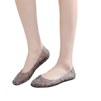 Γυναικεία Σανδάλια με Ψηλό Πάτο από Κρύσταλλο, Πολυχρηστικά Αντιολισθητικά Σανδάλια με Δάχτυλα, Γυναικεία Παπούτσια με Κοφτή Σόλα και Ζελέ, Τσόκαρα Παραλίας Bird\'s Nest