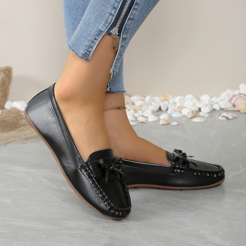 Korejske cipele za veće veličine, prekogranične, proljetne i jesenske, nove ravne cipele s grahom i mekim potplatom, navlake za mokasine, ležerne cipele