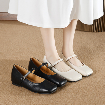 Ženske nove ljetne male kožne cipele u francuskom stilu u retro stilu Mary Jane za 2025. godinu