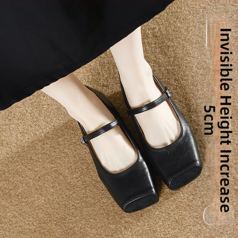 Ženske nove ljetne male kožne cipele u francuskom stilu u retro stilu Mary Jane za 2025. godinu