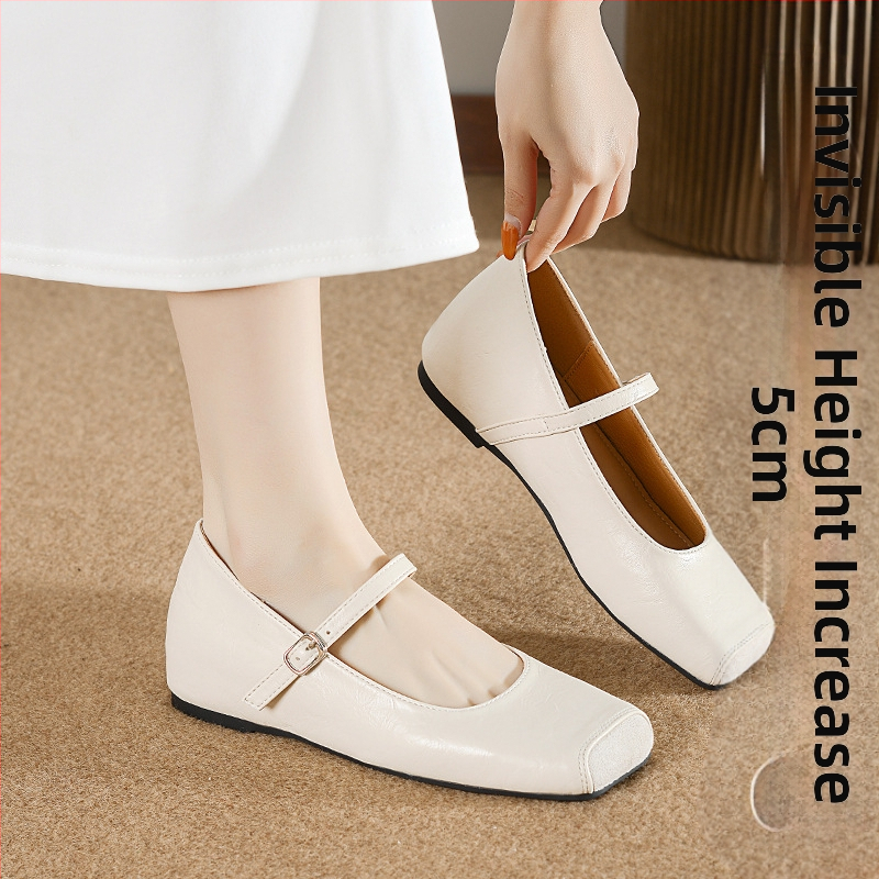 Ženske nove ljetne male kožne cipele u francuskom stilu u retro stilu Mary Jane za 2025. godinu