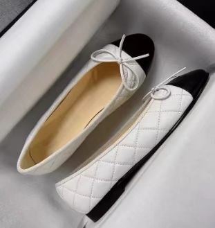 Pantofi de balet cu vârf rotund, stil francez, cu gura mică, romboid, din piele de oaie, pentru femei, stil clasic Chanel, cu arc, pantofi de balet plat, stil francez, pantofi de damă