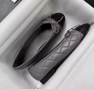 Pantofi de balet cu vârf rotund, stil francez, cu gura mică, romboid, din piele de oaie, pentru femei, stil clasic Chanel, cu arc, pantofi de balet plat, stil francez, pantofi de damă