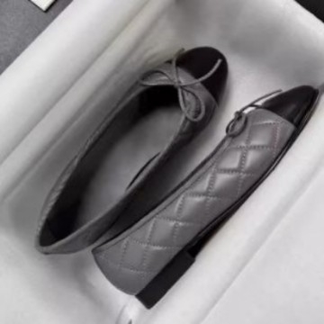 Pantofi de balet cu vârf rotund, stil francez, cu gura mică, romboid, din piele de oaie, pentru femei, stil clasic Chanel, cu arc, pantofi de balet plat, stil francez, pantofi de damă