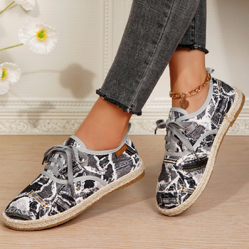 Apaļpurnu plakanie apavi, ērti plakanie apavi sievietēm 2025. gada rudenī, jauni, mīkstas zoles, mežģīņu ikdienas apavi, eksporta liela izmēra audekla apavi