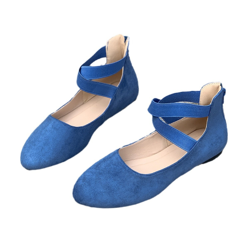 Prekogranična vanjska trgovina plus size casual cipele za žene 2024. ljeto nove europske i američke cipele s kapom i nogama, 43 jarda, neovisna stanica