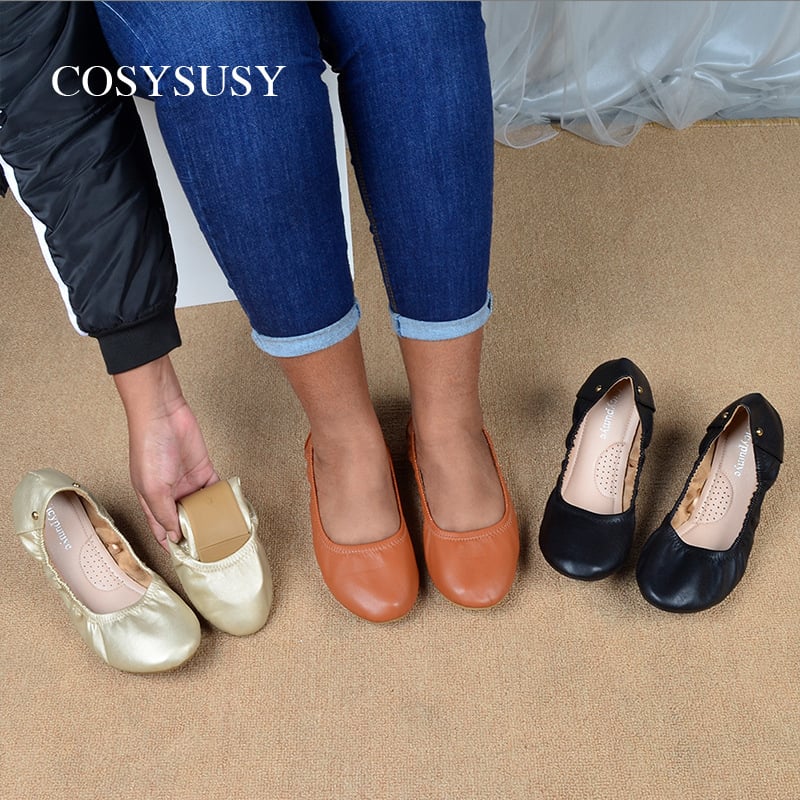 Dámske topánky s mäkkou podrážkou v zahraničnom obchode s okrúhlou špičkou, ležérne plytké topánky v európskom a americkom štýle, nýtované topánky s vajíčkovými rolkami, dámske topánky