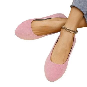 Pantofi de damă 2025 Primăvara și vara noi Pantofi de damă cu vârful ascuțit, pantofi cu căciuli superficiale, piele întoarsă, mărime mare, pantofi de damă, etichetare pentru export