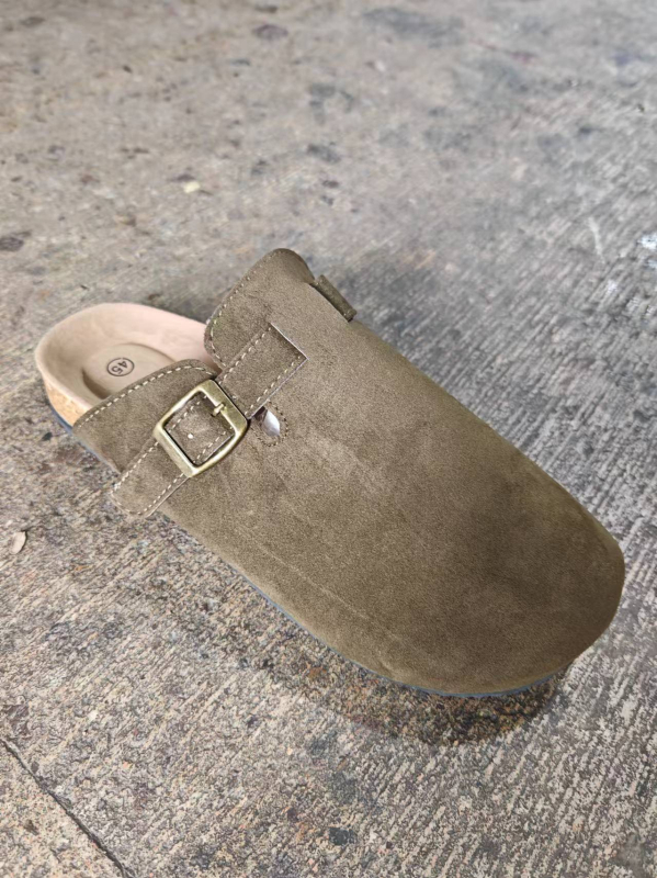 2024. aasta uued pluss-suuruses väliskaubanduse Baotou Bokeni sussid daamidele, korgist põhjaga, pooltoega, paksud kingad, laisad kingad, Tide