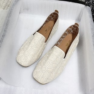 Nove cipele za mame iz 2025., velike veličine s kvadratnim vrhom, plitkim ustima, ravnim dnom i šupljim vrhom, Mori, ženske cipele s kapom, pojedinačne cipele