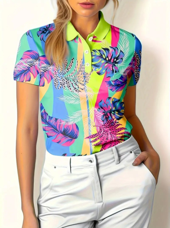 Dámske letné tričko s krátkym rukávom, nový ležérny tenký sveter, plus size módny klopový top, ležérny MB13