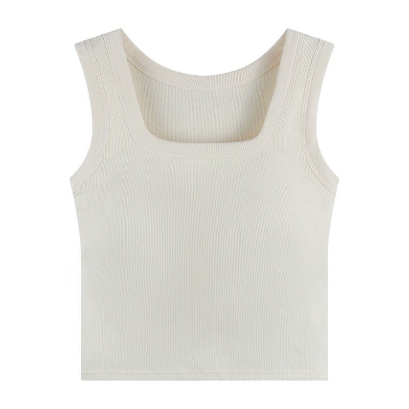 Nauja rudens ir žiemos šukuota šilta moteriška liemenė su krūtinės pagalvėlėmis, graži nugara, kvadratinė apykaklė, siauras kirpimas, vidiniai drabužiai, viršutiniai drabužiai be rankovių apačioje.