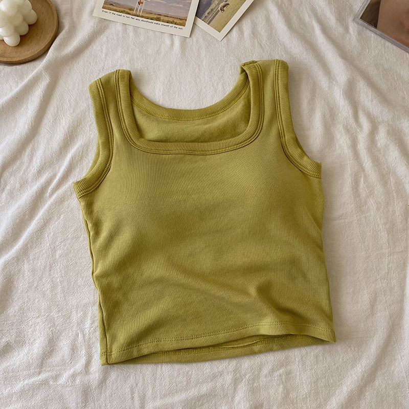 Nauja rudens ir žiemos šukuota šilta moteriška liemenė su krūtinės pagalvėlėmis, graži nugara, kvadratinė apykaklė, siauras kirpimas, vidiniai drabužiai, viršutiniai drabužiai be rankovių apačioje.