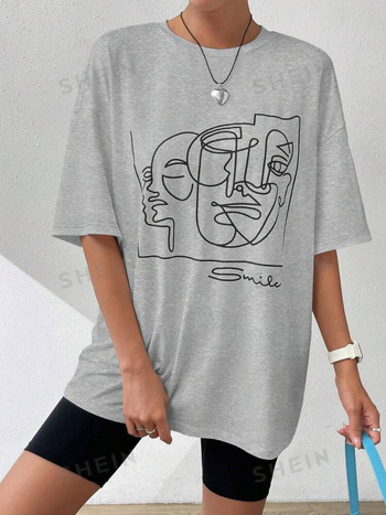 2024 Vara Albă Y2K Figură Abstractă Grafică Picătură S