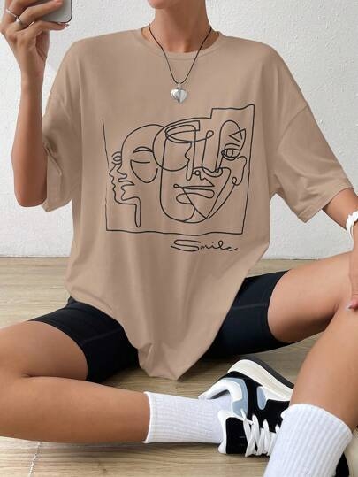 2024 Vara Albă Y2K Figură Abstractă Grafică Picătură S