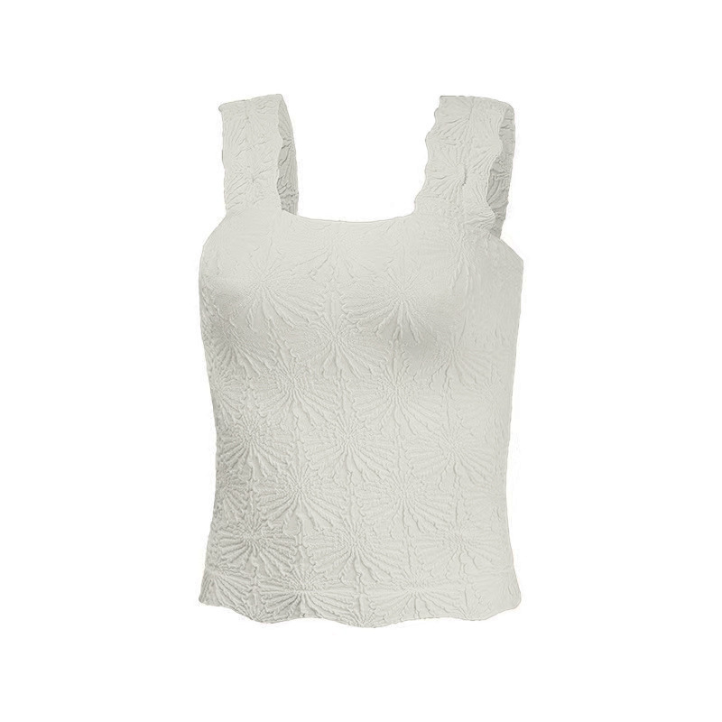 2025 m. Europos ir Amerikos vasaros moteriški viršutiniai drabužiai, klostyti liekninantys, kvadratinės apykaklės sportiniai jogos liemenės, tarpvalstybinė didmeninė prekyba