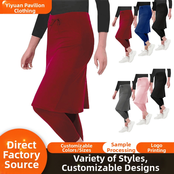 Uus toode Amazon AliExpressi väliskaubanduse naiste pingutusnööriga püksid, seelik, puusa pingul vöökoht, keha spordirinnahoidja seelikud