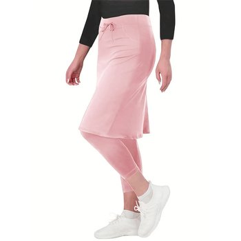 Uus toode Amazon AliExpressi väliskaubanduse naiste pingutusnööriga püksid, seelik, puusa pingul vöökoht, keha spordirinnahoidja seelikud