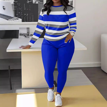 2024 Xiyin temu Explosions női hosszú ujjú nadrág digitális nyomtatású vízszintes öltöny őszi-téli hosszú ujjú öltöny