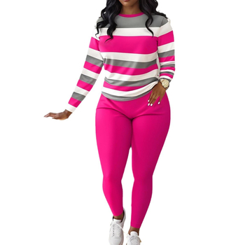 2024 Xiyin temu Explosions női hosszú ujjú nadrág digitális nyomtatású vízszintes öltöny őszi-téli hosszú ujjú öltöny