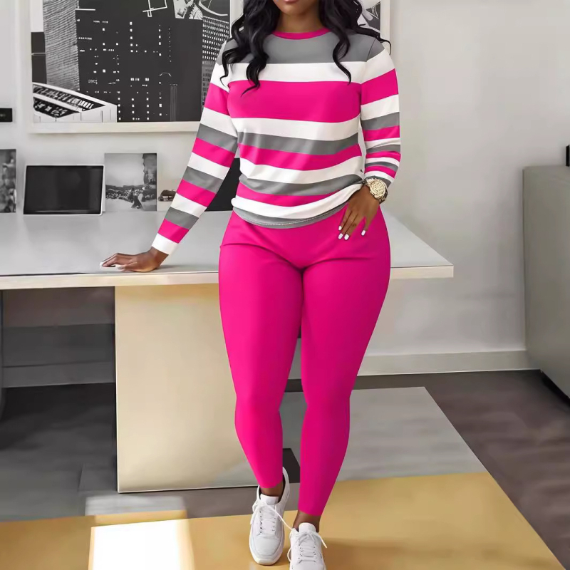 2024. aasta Xiyin temu Explosions naiste pikkade varrukatega püksid, digitaalselt trükitud horisontaalne ülikond, sügis- ja talvine pikkade varrukatega ülikond