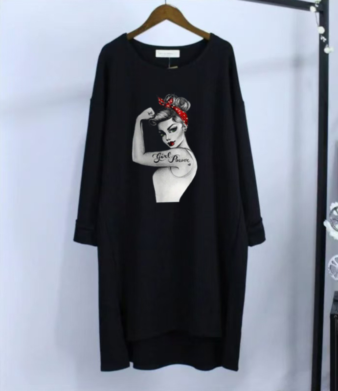 Europska i američka prekogranična vanjska trgovina neovisna stanica Amazon duga ženska majica s velikim printom