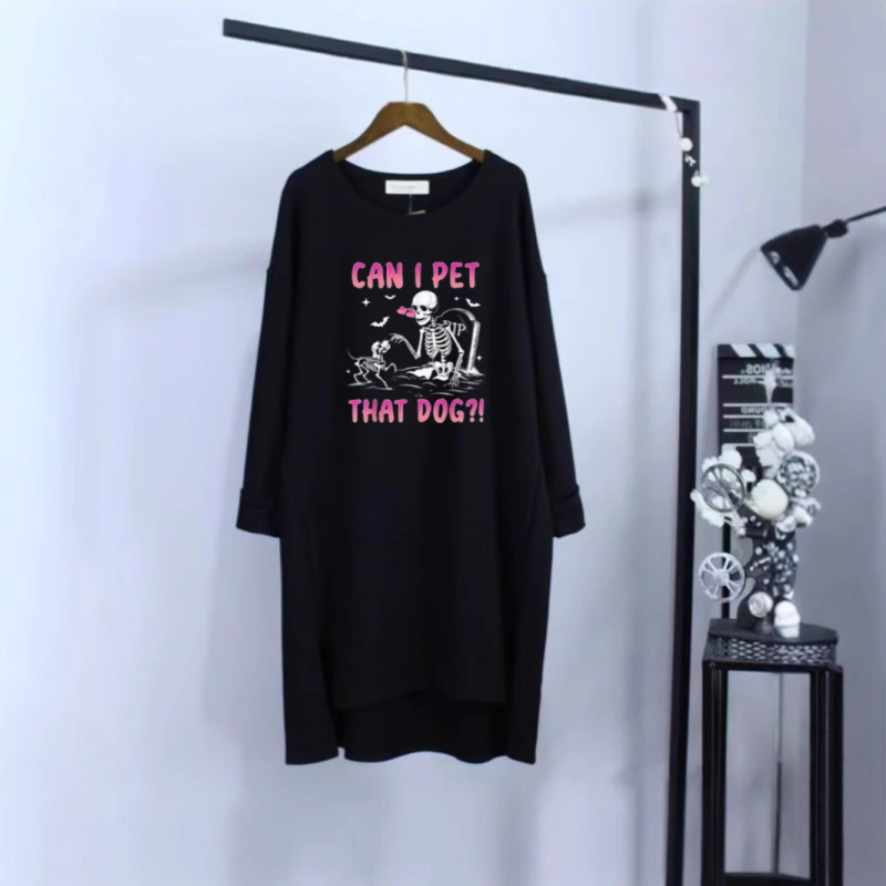 Europska i američka prekogranična vanjska trgovina neovisna stanica Amazon duga ženska majica s velikim printom