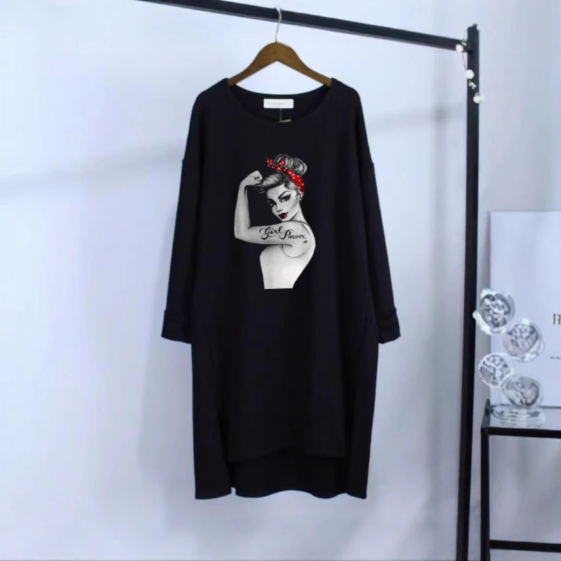 Europska i američka prekogranična vanjska trgovina neovisna stanica Amazon duga ženska majica s velikim printom