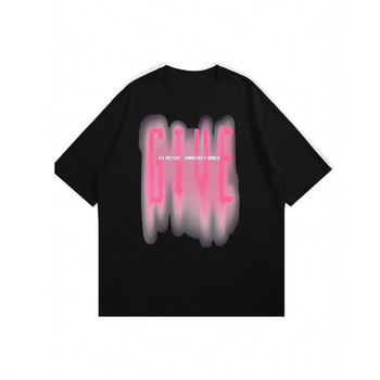 Tarpvalstybinės prekybos rožiniai pūkuoto rašto marškinėliai vyriški moteriški hiphopo marškinėliai trumpomis rankovėmis medvilniniai marškinėliai viršutiniai