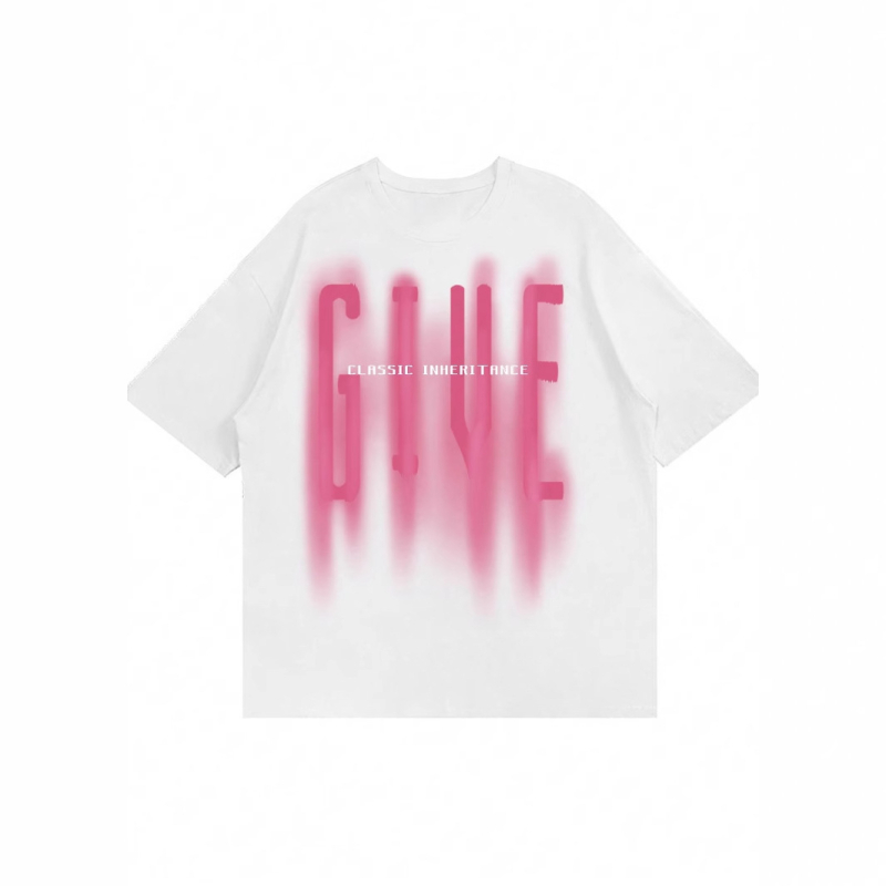 Tarpvalstybinės prekybos rožiniai pūkuoto rašto marškinėliai vyriški moteriški hiphopo marškinėliai trumpomis rankovėmis medvilniniai marškinėliai viršutiniai