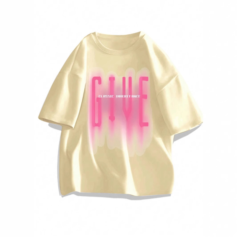 Tarpvalstybinės prekybos rožiniai pūkuoto rašto marškinėliai vyriški moteriški hiphopo marškinėliai trumpomis rankovėmis medvilniniai marškinėliai viršutiniai