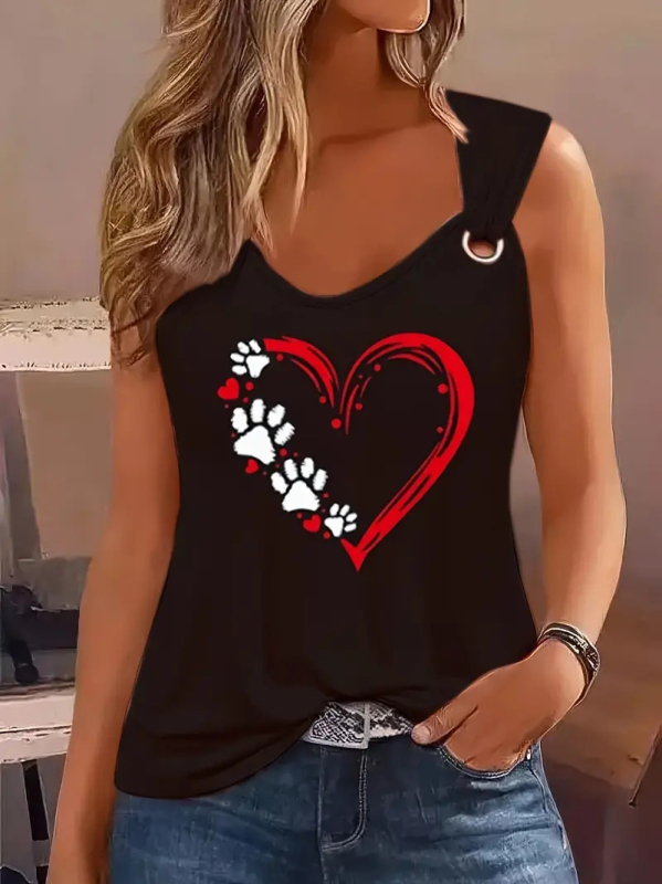 Ženski europski i američki ljetni 2024., novi jednostavni, široki, udobni, ležerni, modni prsluk s parnom kopčom, WN23