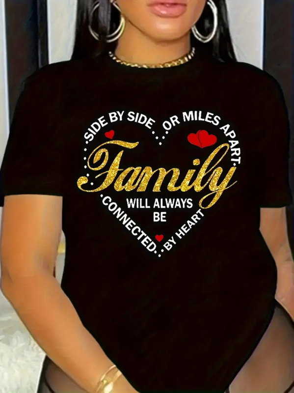 Prekogranični TEMU Besplatna dostava Ženski top kratkih rukava Amazon AliExpress Shrimp Skin Europski i američki Valentinovo Ljubavni okrugli izrez Ženski top