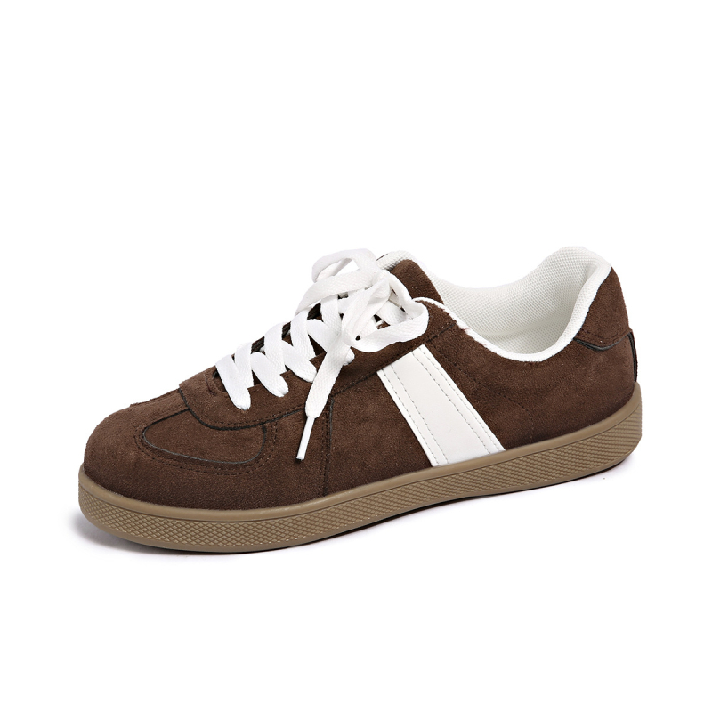 Užsienio prekyba, europietiški ir amerikietiški plius dydžio treniruočių bateliai, 2024 m. nauji, apvalios galvos, suvarstomi, plokščiapadžiai balti sportiniai bateliai, žemakulniai.