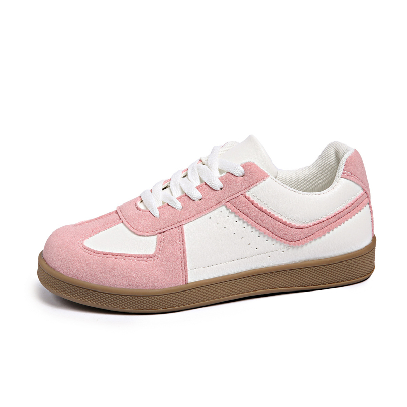 Užsienio prekyba, europietiški ir amerikietiški plius dydžio treniruočių bateliai, 2024 m. nauji, apvalios galvos, suvarstomi, plokščiapadžiai balti sportiniai bateliai, žemakulniai.