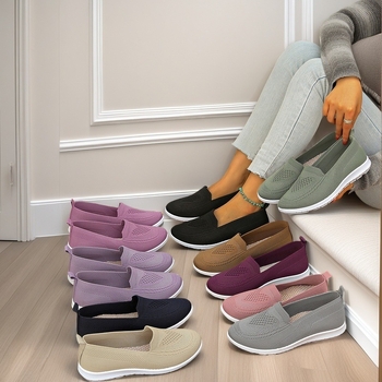 Pantofi de pânză Old Beijing pentru femei, mărime plus, pantofi transfrontalieri, pantofi de primăvară respirabili pentru femei, pantofi casual pentru femei, comerț exterior, pantofi pentru femei, autocolante TEMU Generation