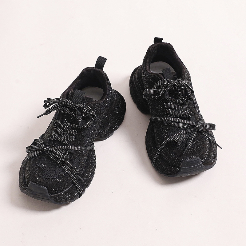 Storapadžiai „Torre“ moteriški batai, madingi 2024 m., nauji, kvėpuojantys, su cirkoniais, pilnais deimantiniais dirželiais, madingi, europietiški laisvalaikio sportbačiai