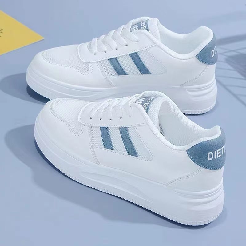 Varasügisesed uued valged kingad naistele 2024. aasta uued sügisesed vabaajajalatsid naistele Korea mitmekülgsed tudengikingad tossud kevadeks ja sügiseks