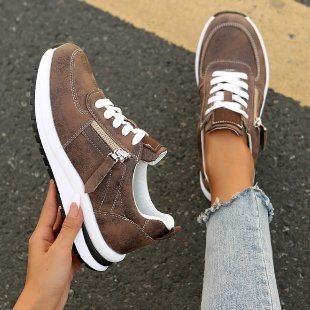 Prekogranične plus size ležerne tenisice za žene 2024., europske i američke nove modne cipele s platformom i vezicama za žene