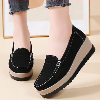 2025 Nové jarné jednoduché topánky Dámske módne hrubé podrážkové topánky pre matky Dámske ľahké pohodlné ležérne dámske topánky 35-41