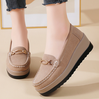 2025 Nové jarné jednoduché topánky Dámske módne hrubé podrážkové topánky pre matky Dámske ľahké pohodlné ležérne dámske topánky 35-41