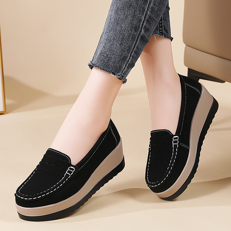 2025 Nové jarné jednoduché topánky Dámske módne hrubé podrážkové topánky pre matky Dámske ľahké pohodlné ležérne dámske topánky 35-41