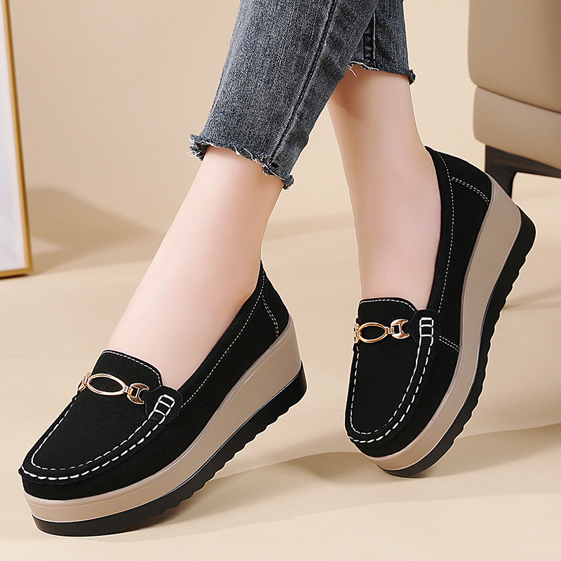 2025 Nové jarné jednoduché topánky Dámske módne hrubé podrážkové topánky pre matky Dámske ľahké pohodlné ležérne dámske topánky 35-41