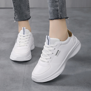 Ženske cipele s debelim potplatom, vodootporne, od kože, sportske i ležerne cipele, s podlogom od zračnog jastuka, za trčanje