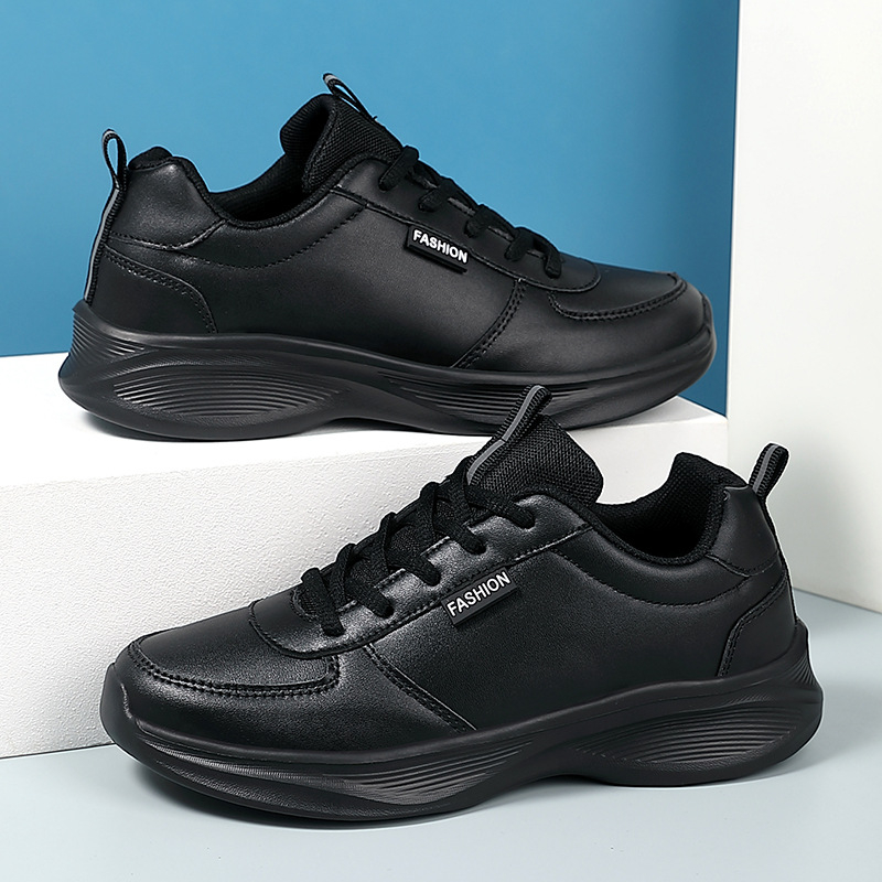 Ženske cipele s debelim potplatom, vodootporne, od kože, sportske i ležerne cipele, s podlogom od zračnog jastuka, za trčanje